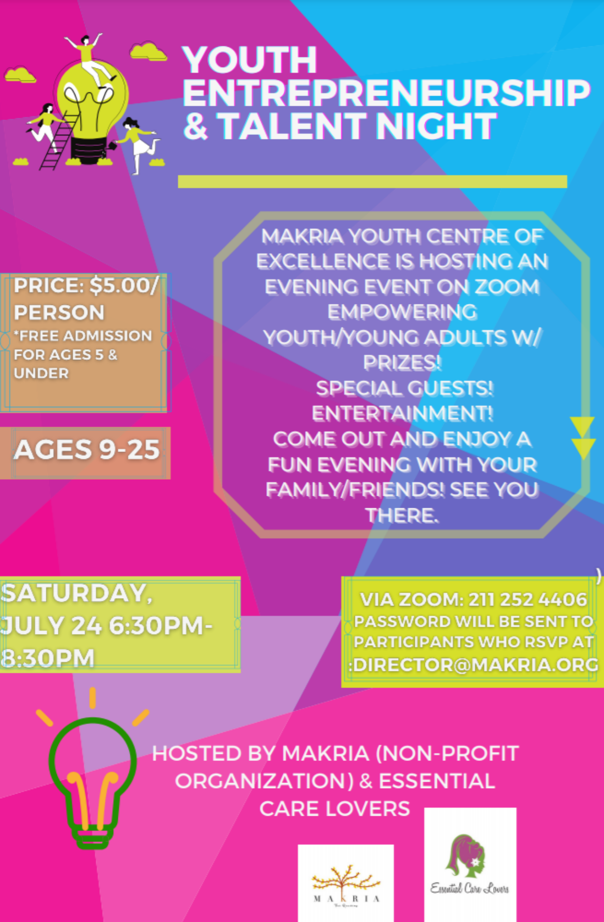 Youth Entrepreneurship & Talent Night Poster